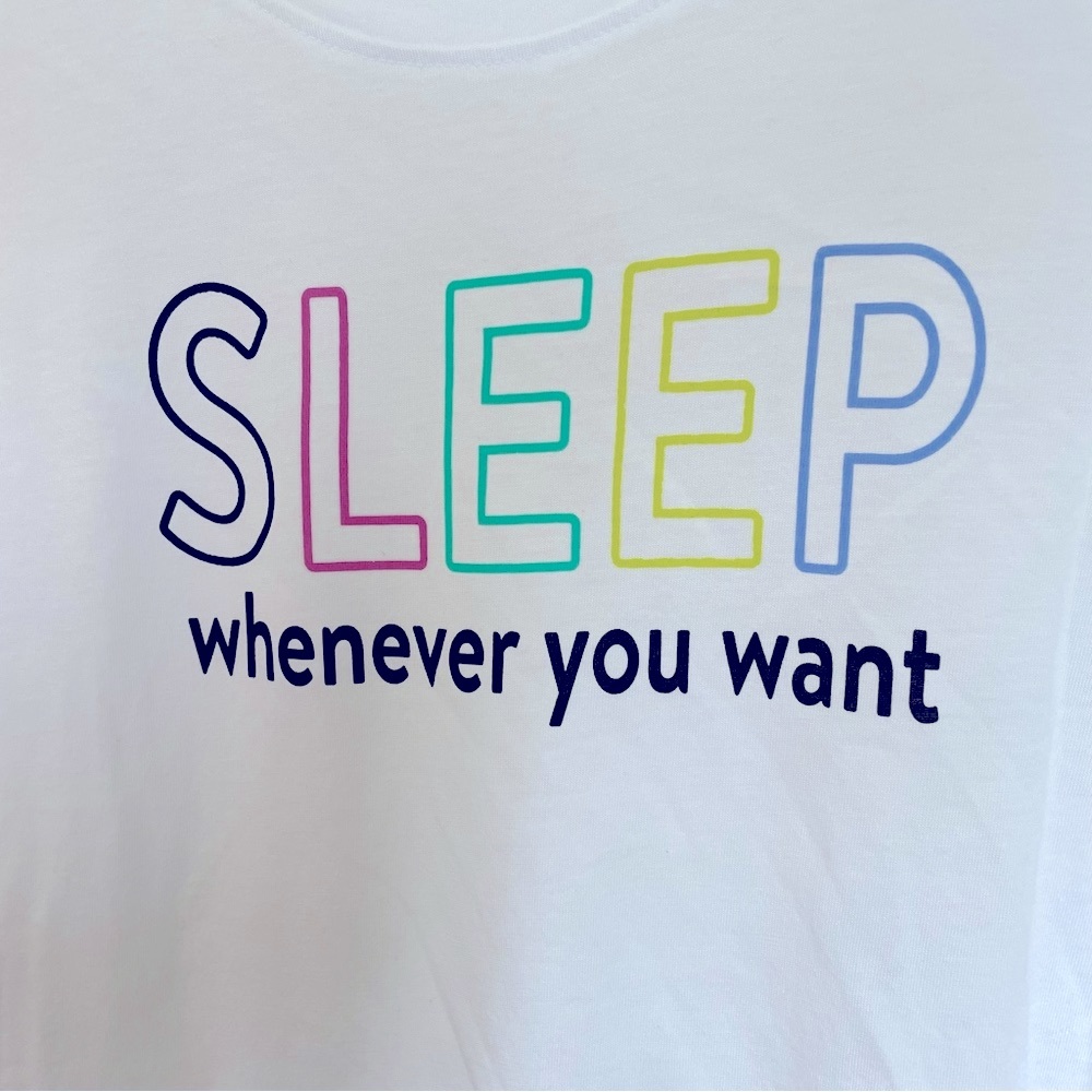 💤 SLEEP Whenever you Want 💤 T-SHIRT Size XL 
women Summer Top PJ